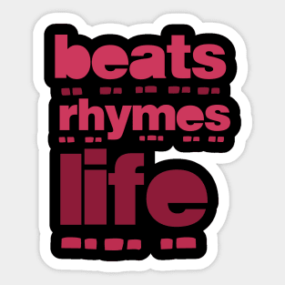 beat rhymes life 2023 08 Sticker